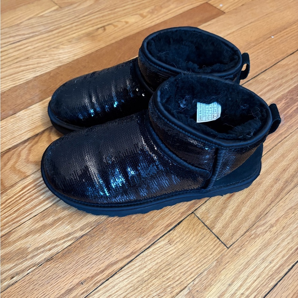 UGG Black Sequin Boots